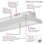 165W Linear High Bay Fixture 23100lm 120-277V 5 Years Warranty (10)