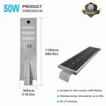 All In One LED Solar Street Light 50W 5000K IP65 with 3 years warranty (6)