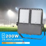 Flood Light LED Warm White 200W IP65 5000K 26,000Lm with 100-277VAC (1)