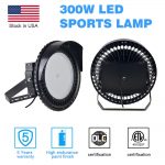 LED Stadium Flood Lights Outdoor 300W IP65 39,000Lm 5700K with 100-277VAC (10)