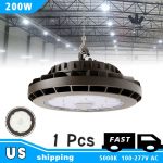 UFO High Bay light 200W 29800lm 347VAC with Hook Mounting (2)